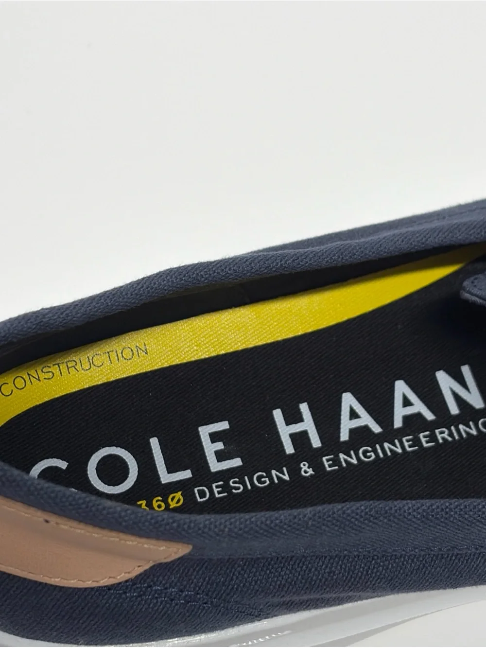Cole Haan Men’s 10.5M Grand360 Blue Canvas Shoes Slip On Penny Loafers